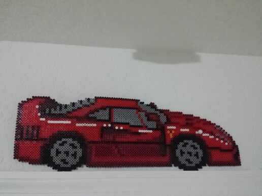 perler beads ferrari