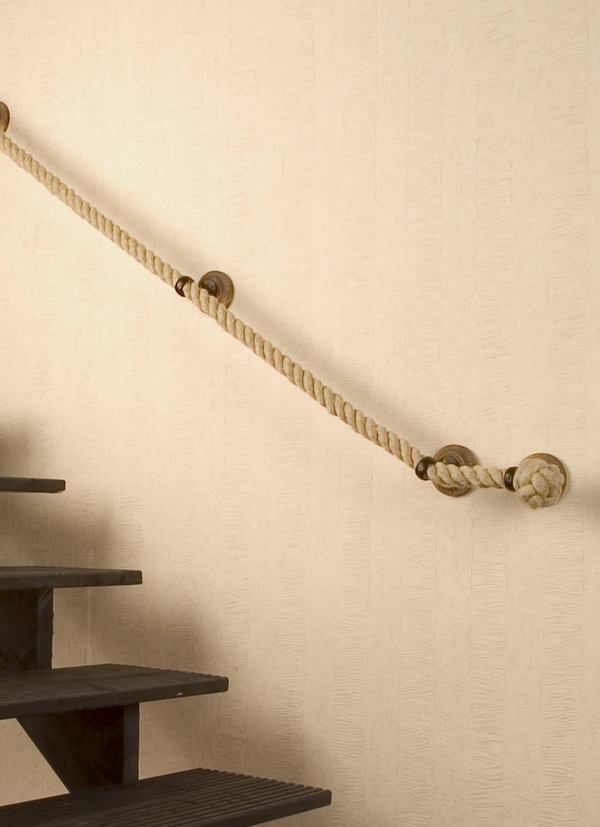 rope handrail stairs