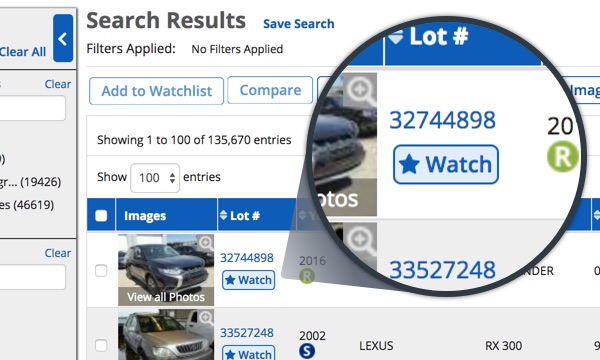 copart usa vehicle finder