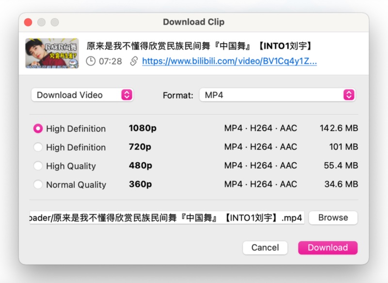 bilibili downloader 1080p