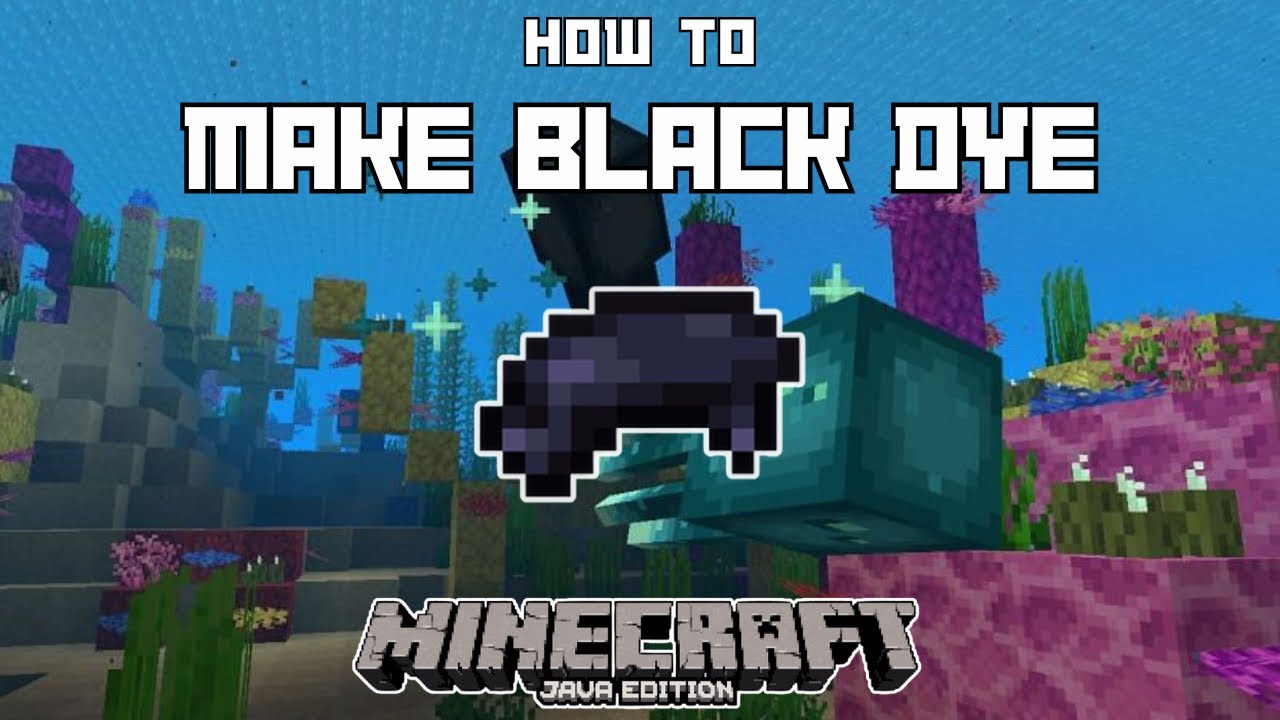 black dye minecraft