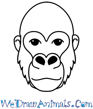 simple gorilla drawing