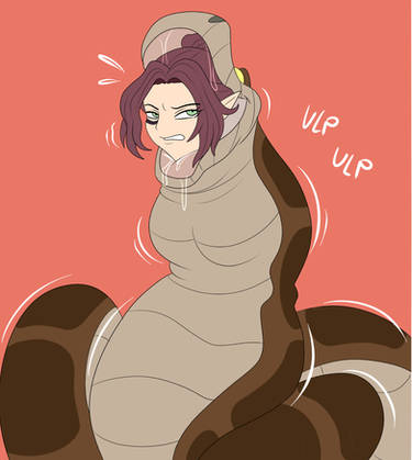 snake vore woman