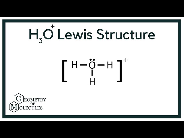 h3o lewis structure