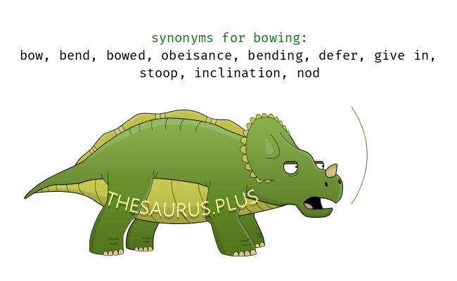 bowing synonym