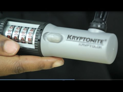 how to open a kryptonite combination lock