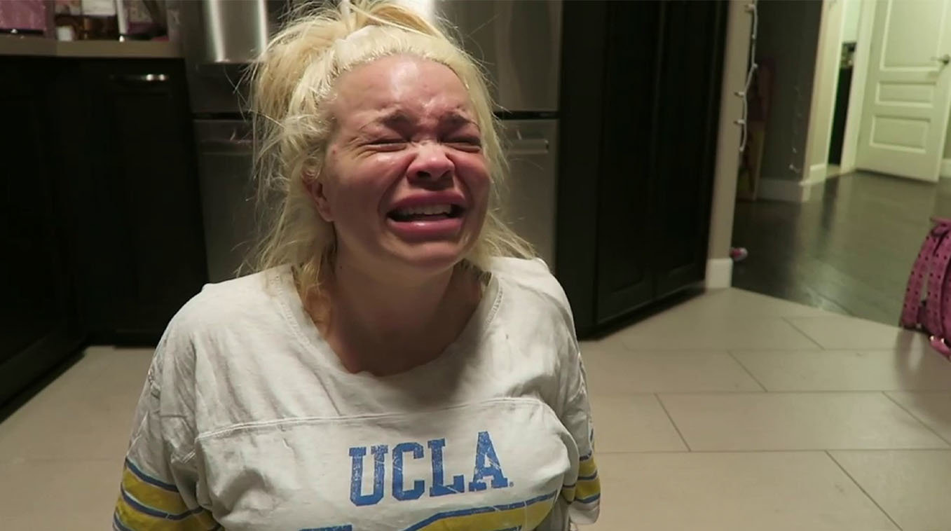 trisha paytas crying