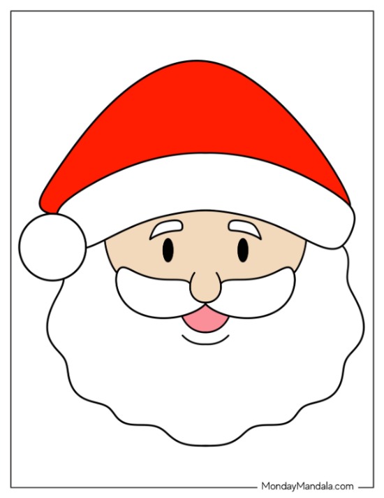 santa head template