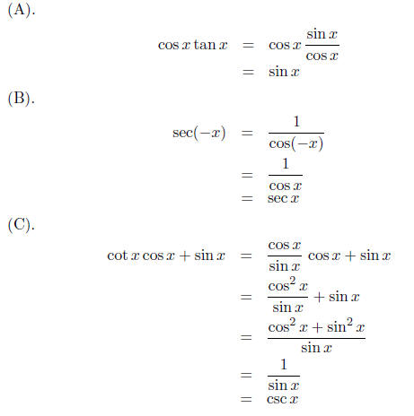 trigonometry verifying identities calculator