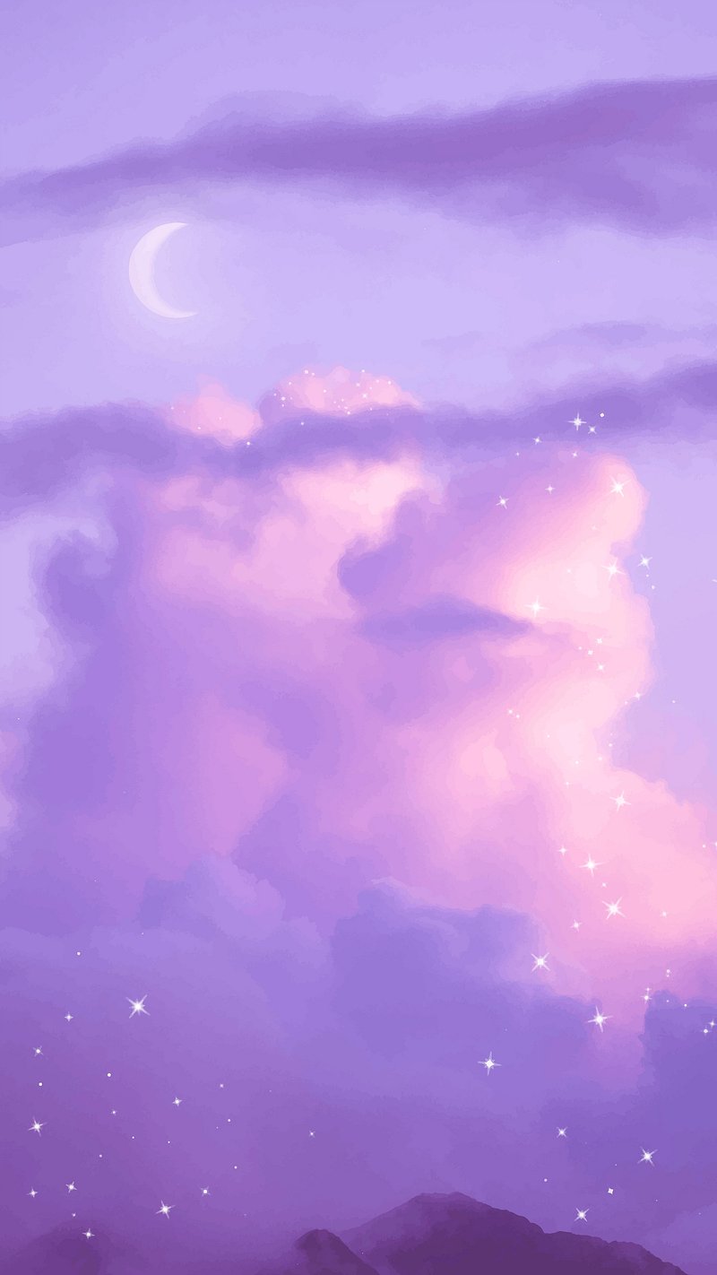 cute purple aesthetic wallpaper