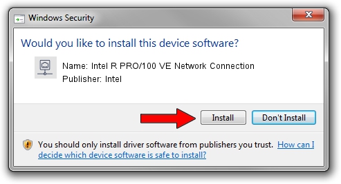 intel r pro 100 ve network connection drivers download