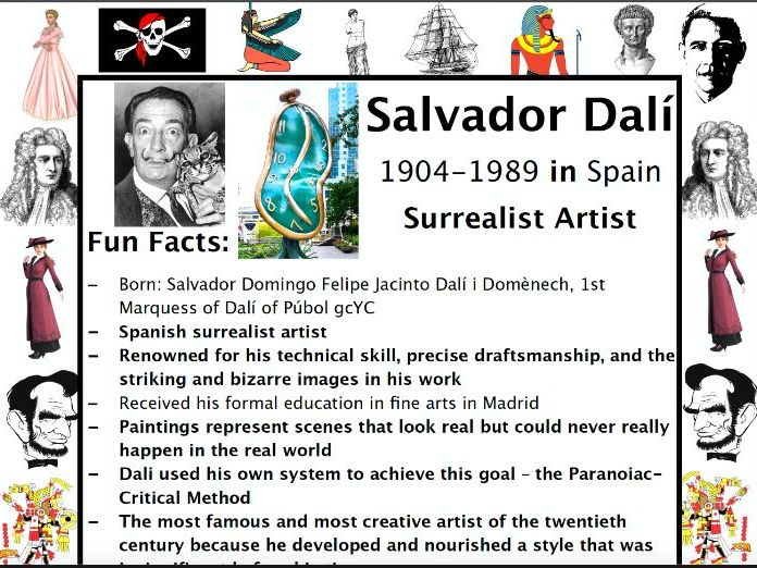 salvador dali fact file