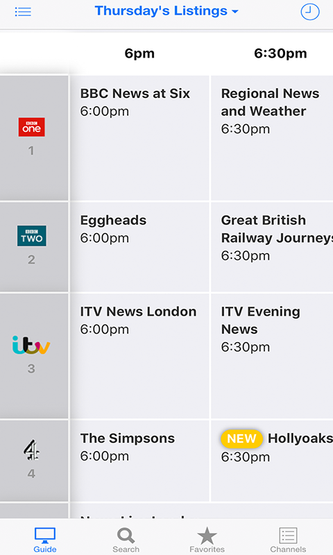 tv guide tonight schedule