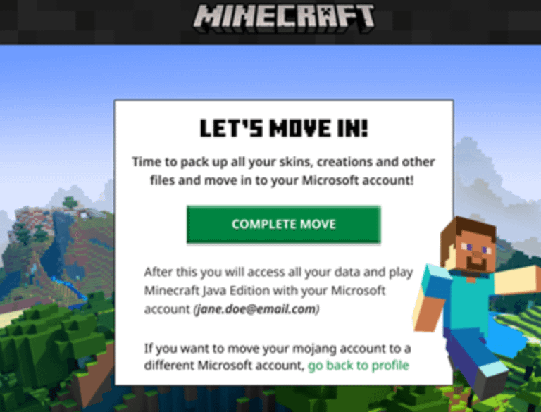 minecraft migration