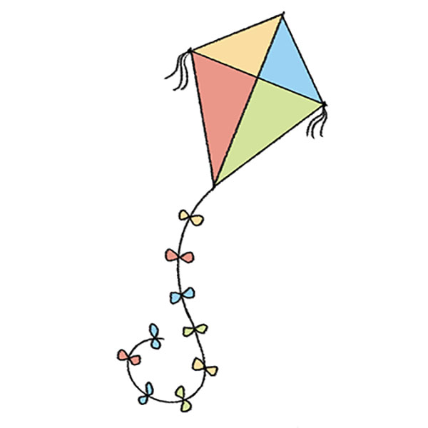 kite drawing images