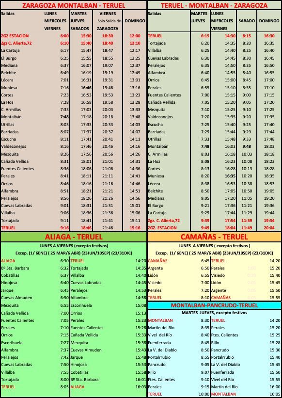 horario autobuses magallon