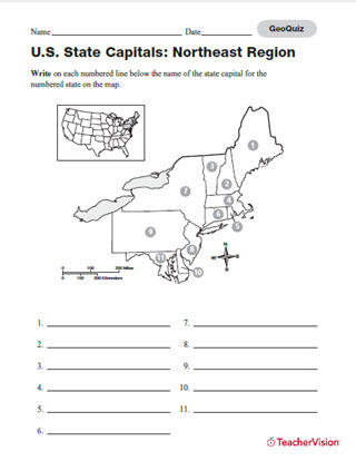 northeast capitals quiz