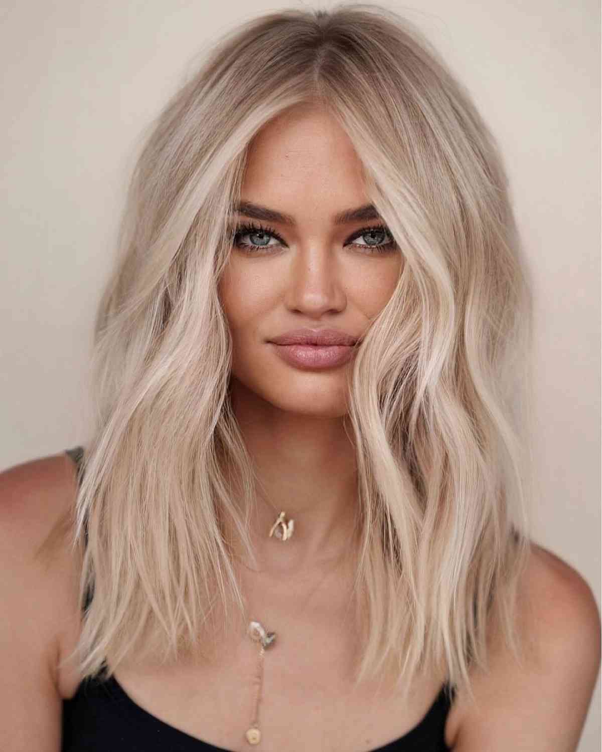 long blonde bob hair