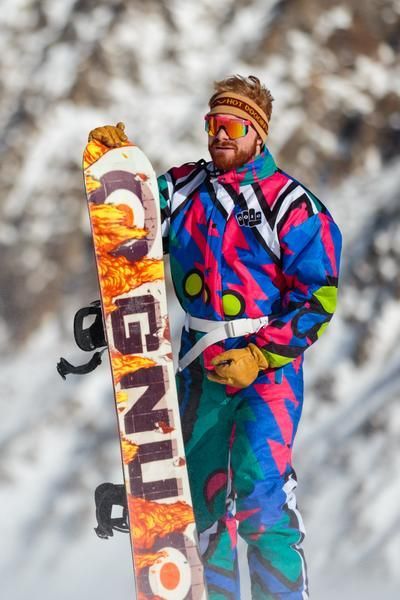 80s ski suit