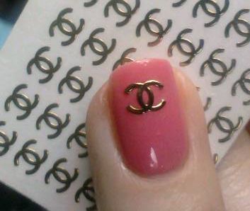 chanel nail stickers