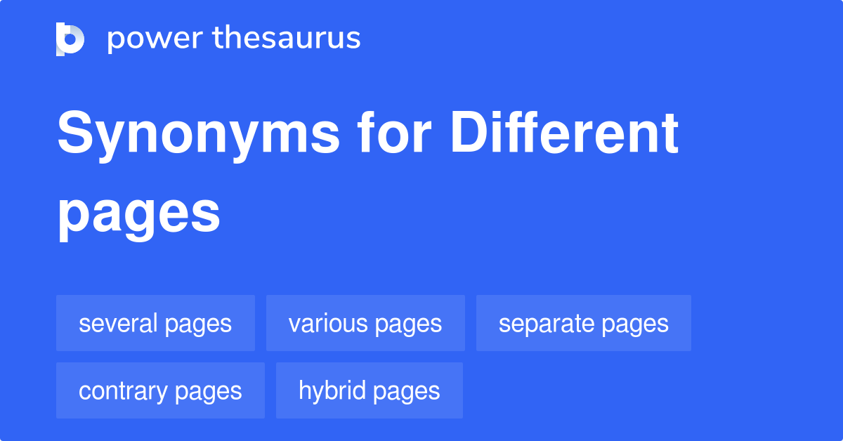 synonym page