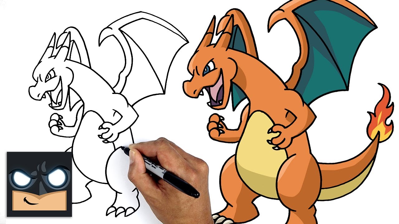 how to draw charizard