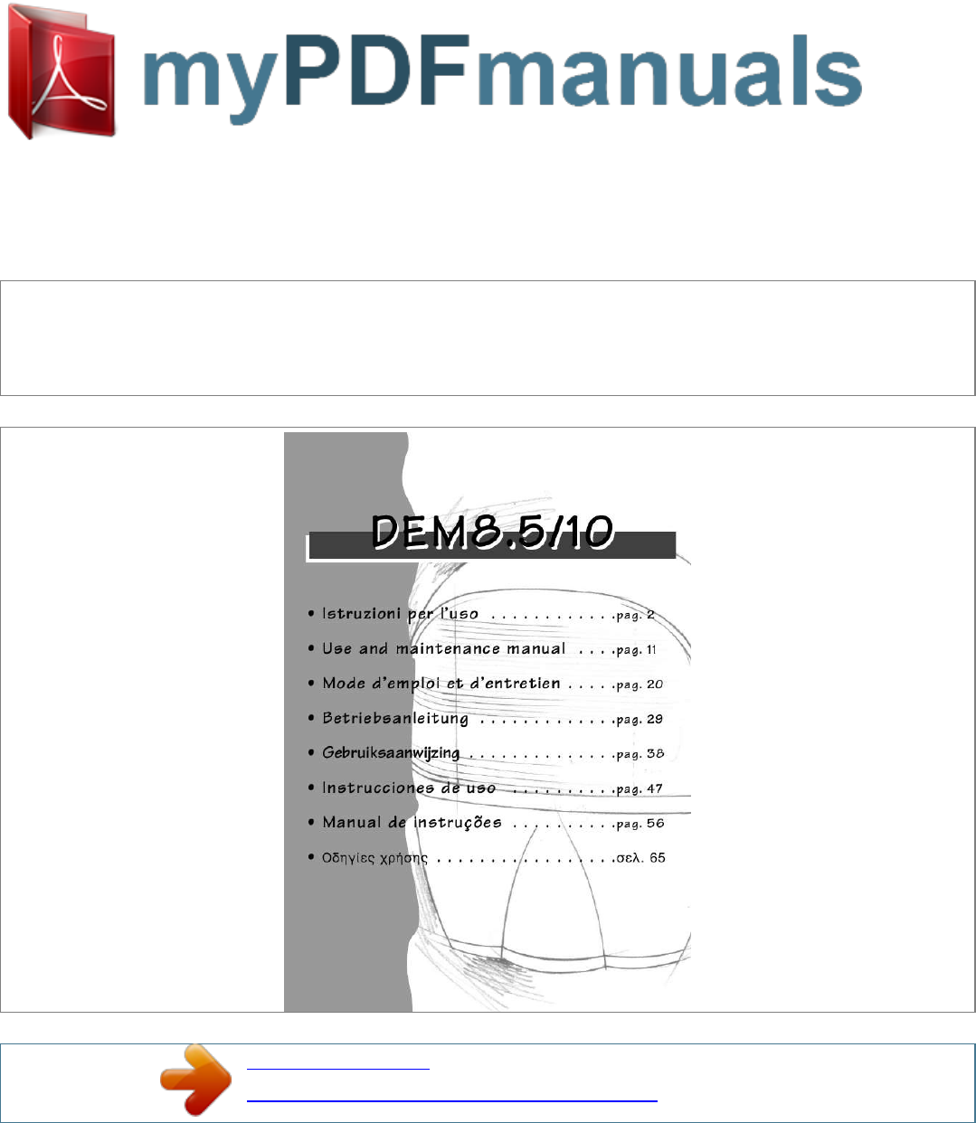 delonghi dem 10 manual