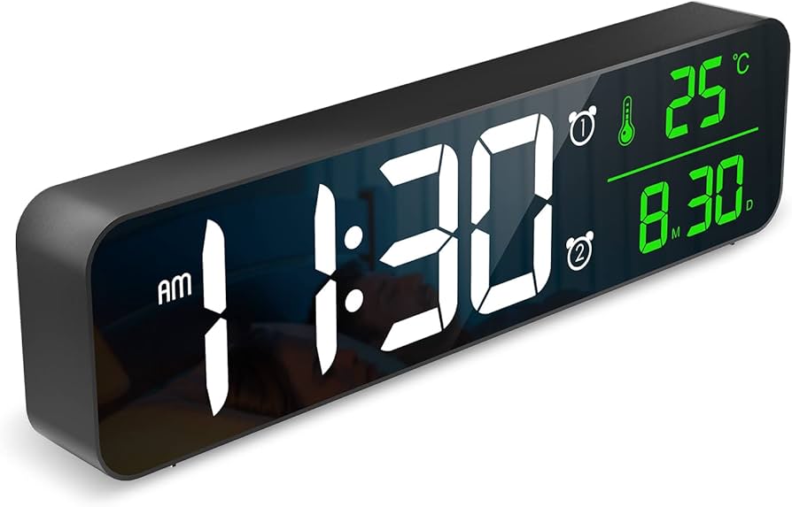 digital clock living room