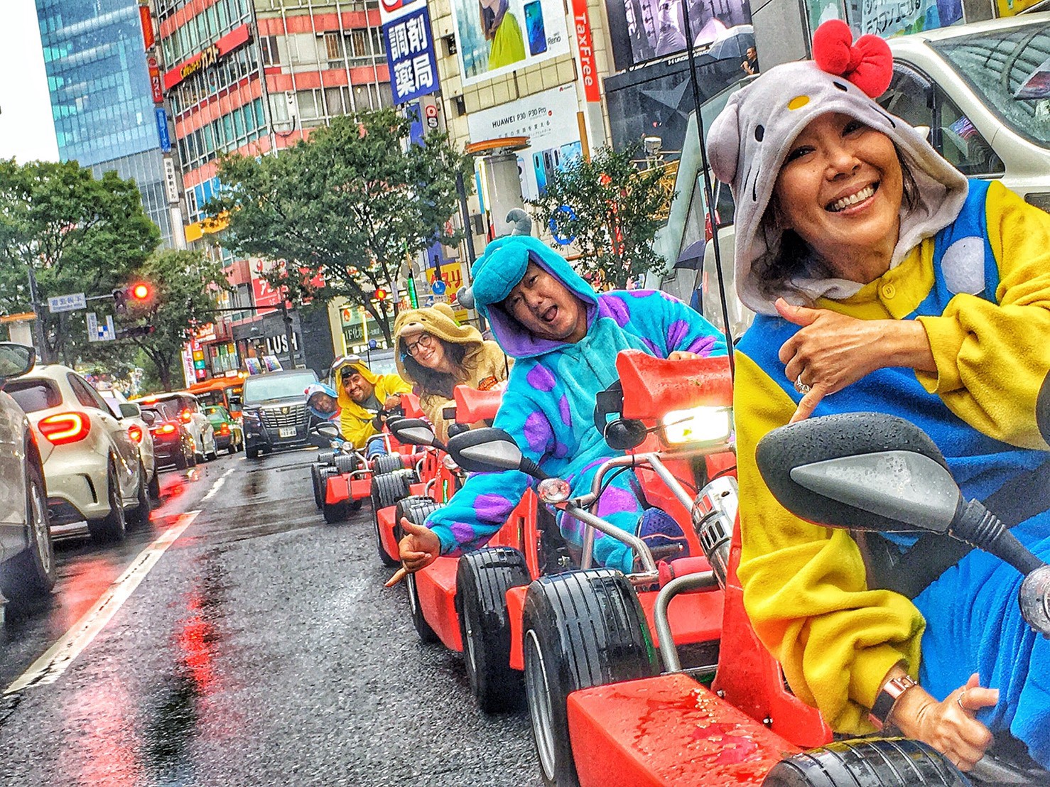 shibuya crossing go karting