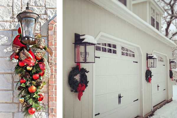 garage door xmas decoration