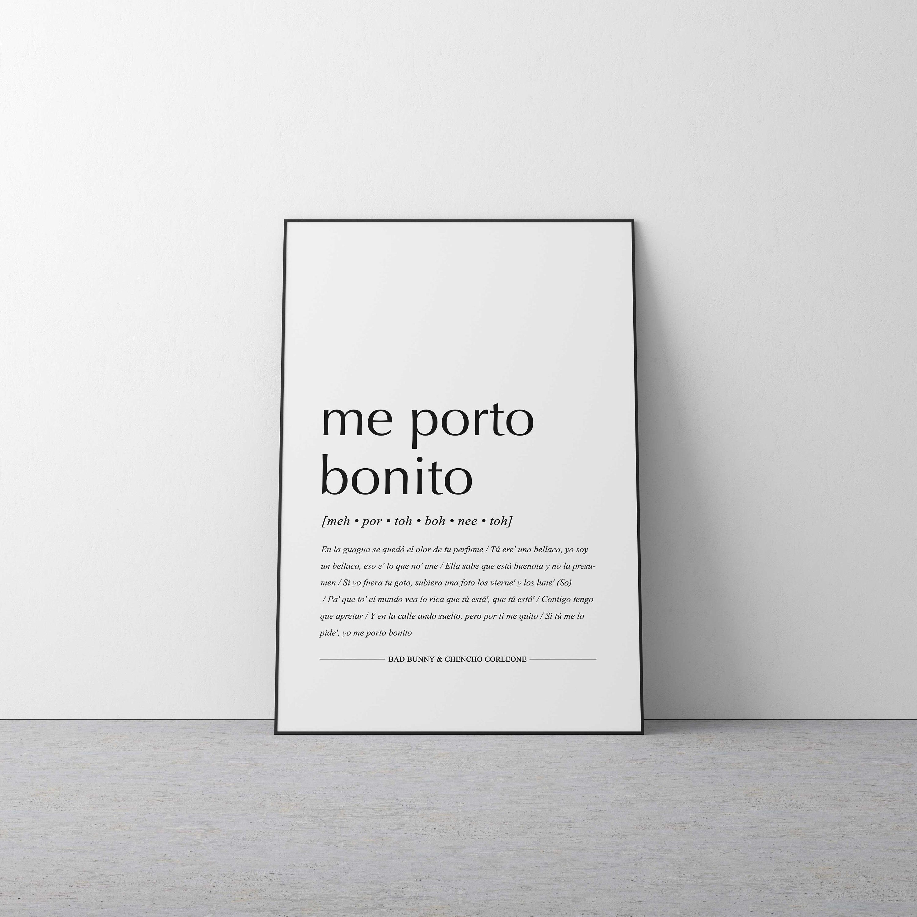 me porto bonito lyrics