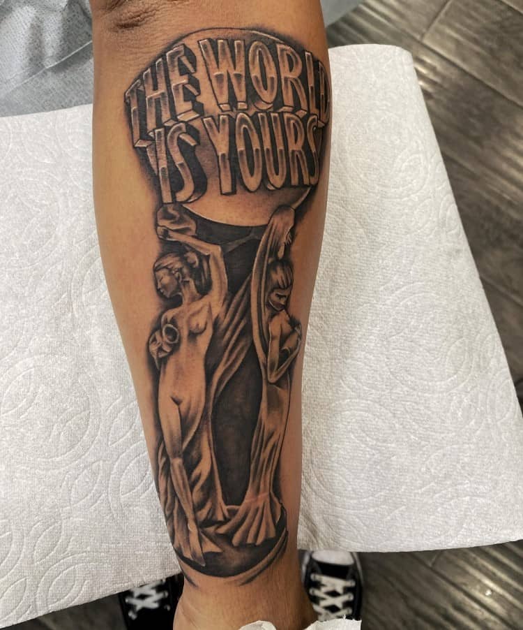 the world is yours tattoo