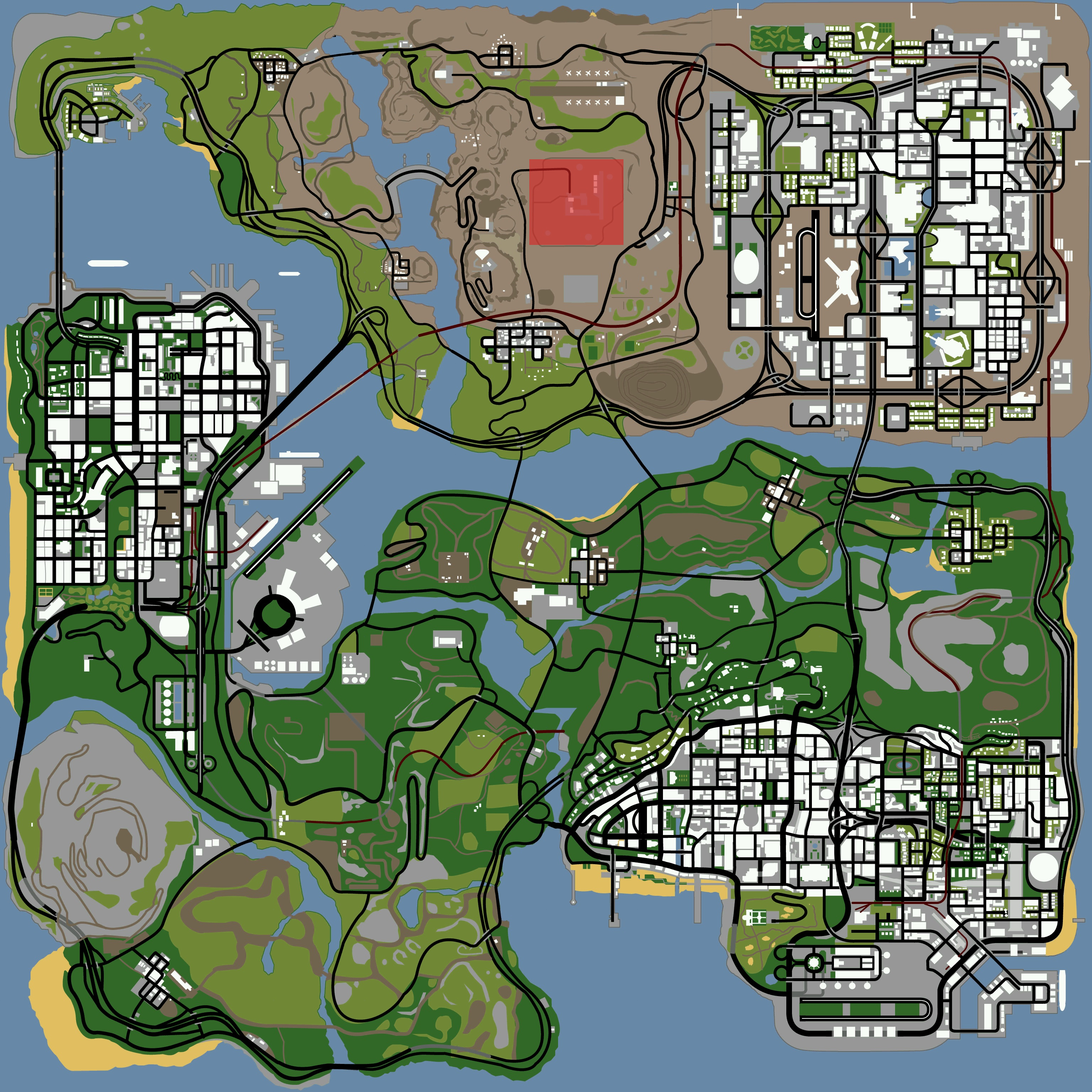 gta san andreas area 51 map location