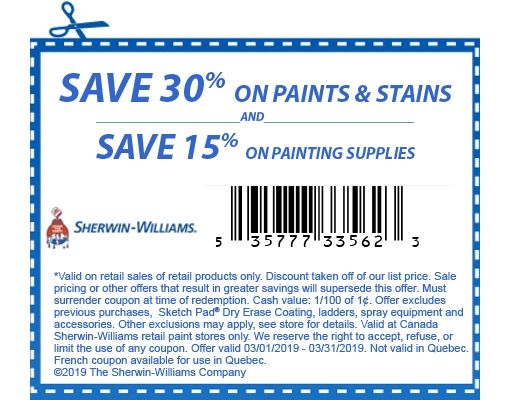 sherwin williams coupon canada