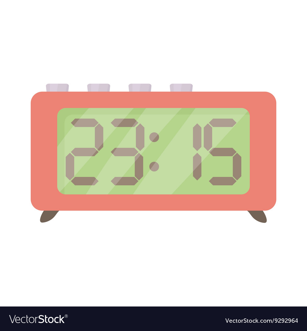 cartoon digital clock