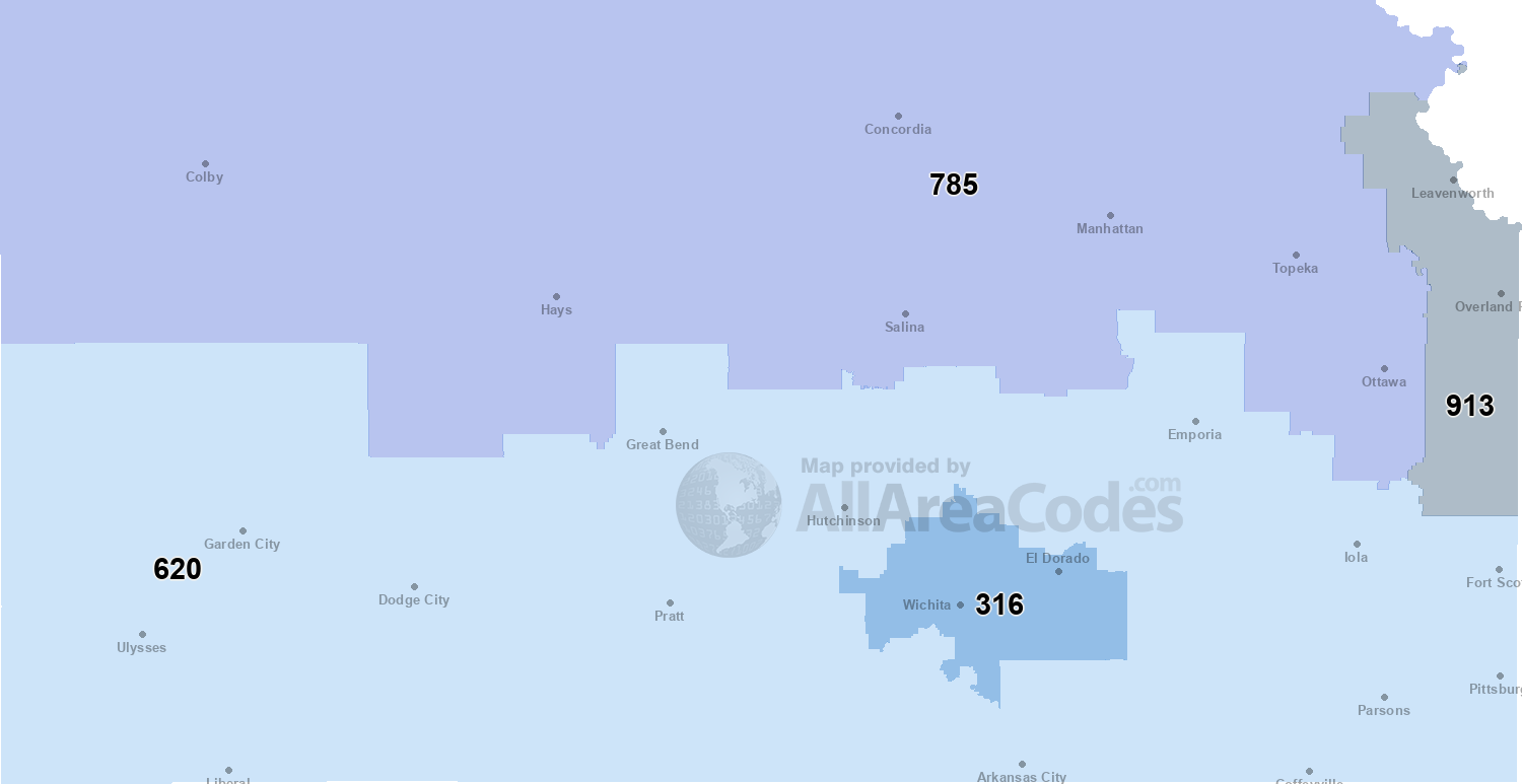 785 phone area code