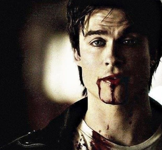 damon as a vampire