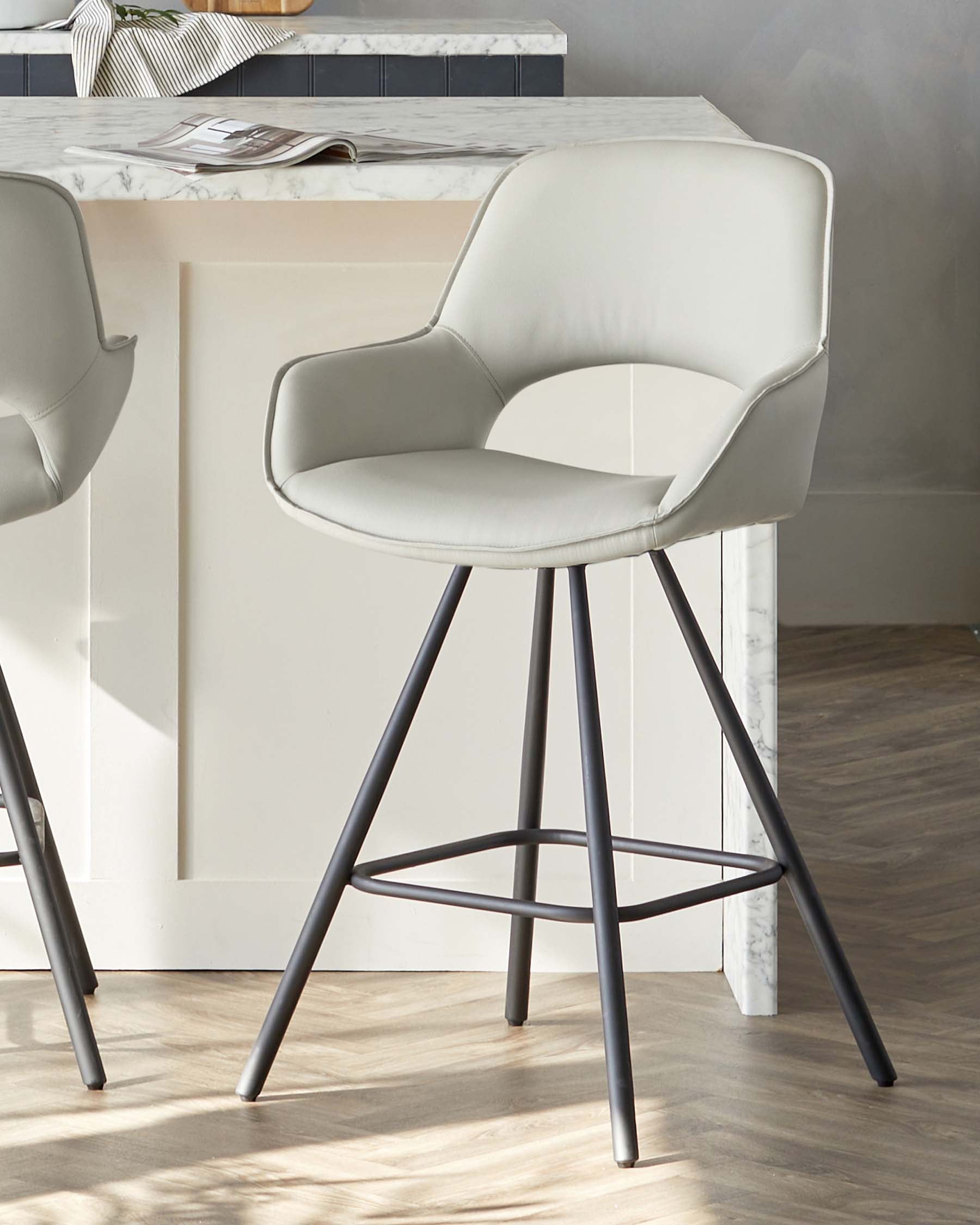 grey swivel counter stools with backs