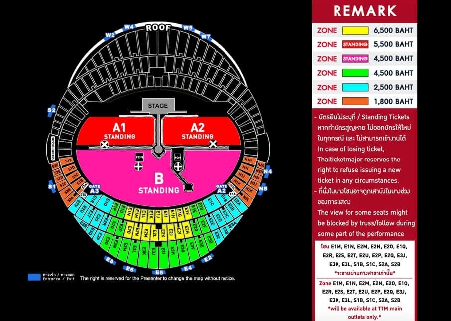 coldplay bangkok tickets