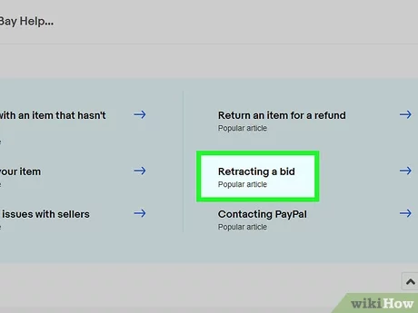 how to remove a bid in ebay