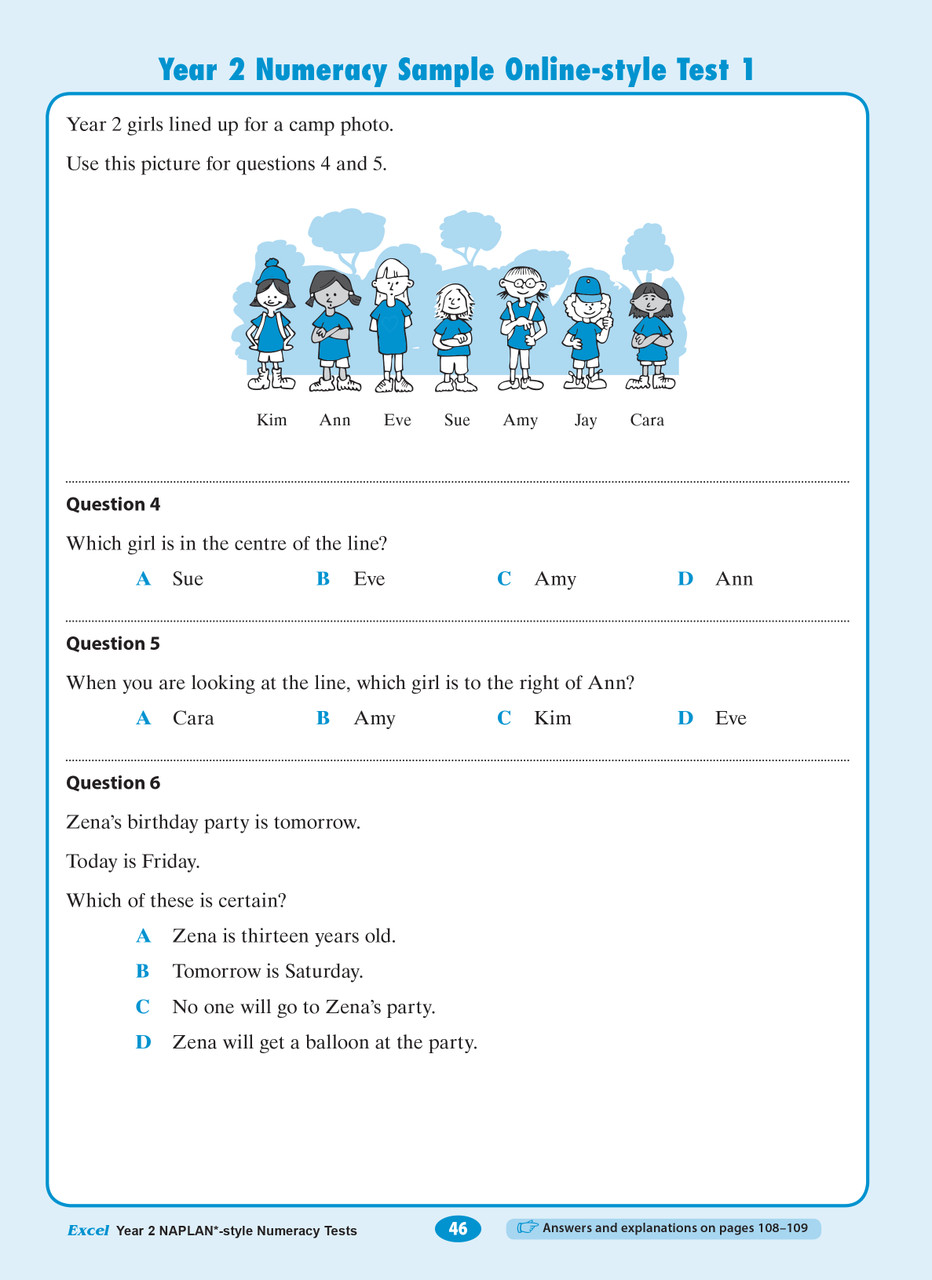 naplan year 2 free practice tests