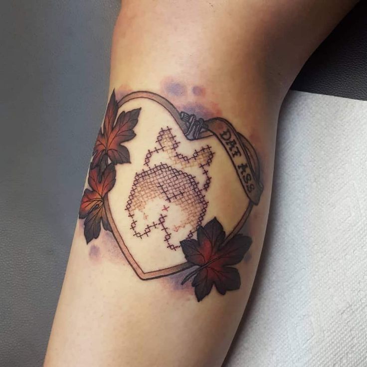 cross stitch tattoo