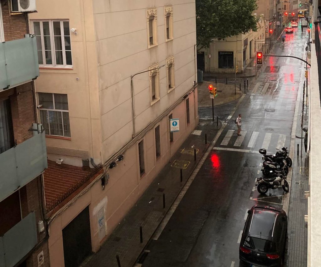 hoy llueve en hospitalet