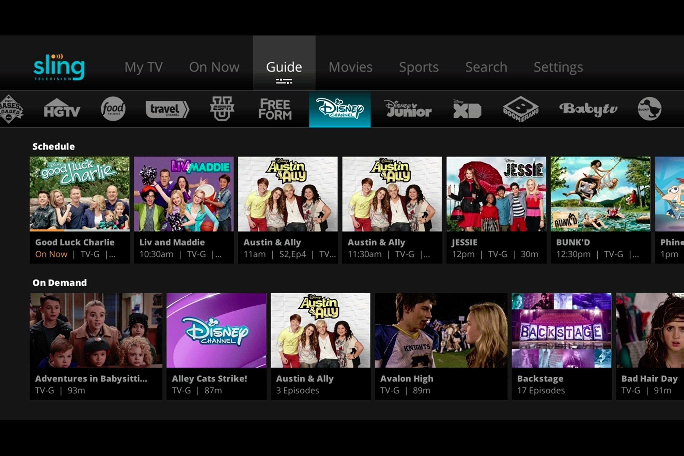 channels with sling