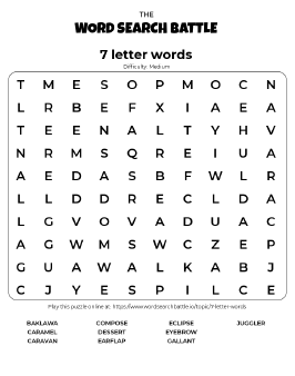 7 letter word finder