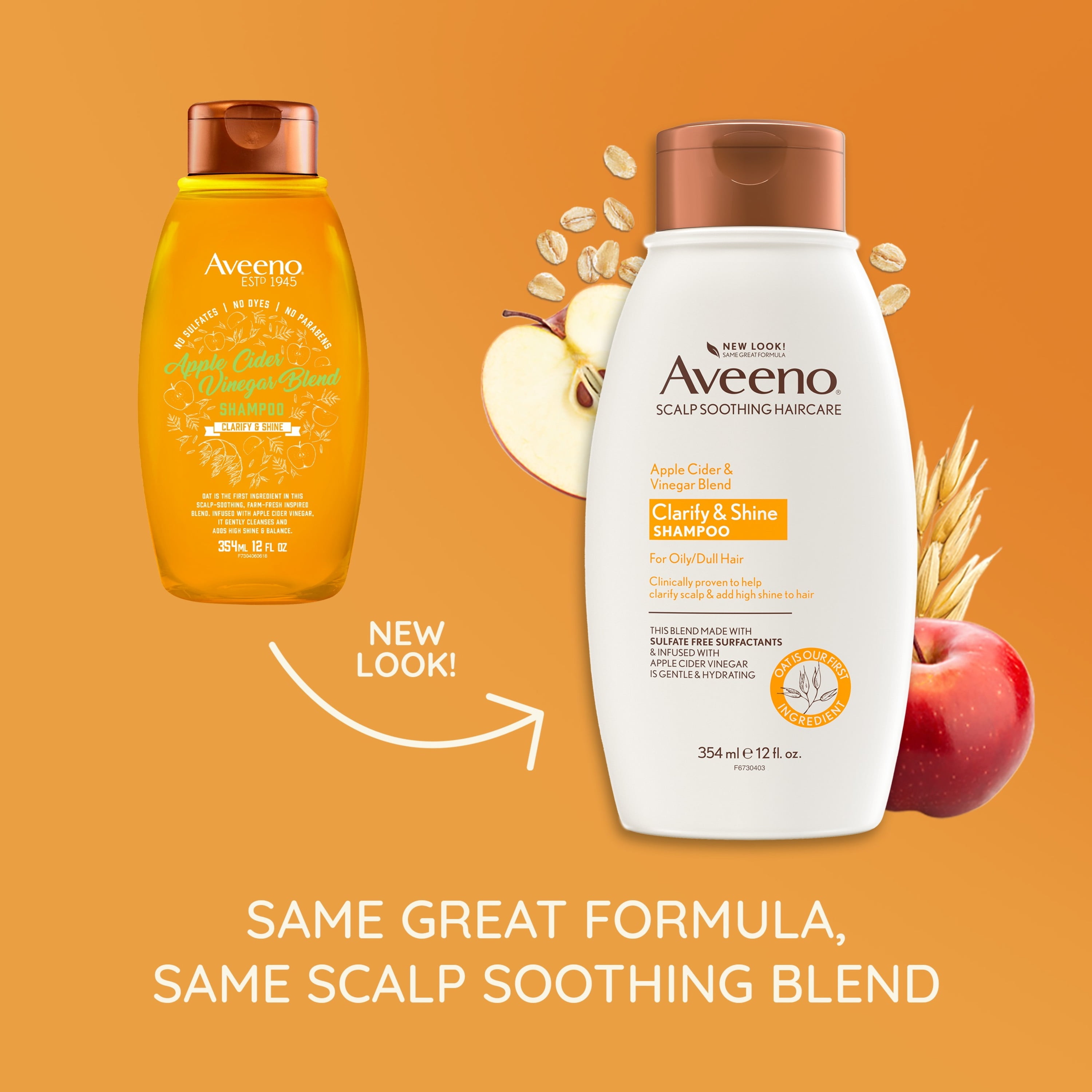 aveeno apple cider vinegar blend shampoo