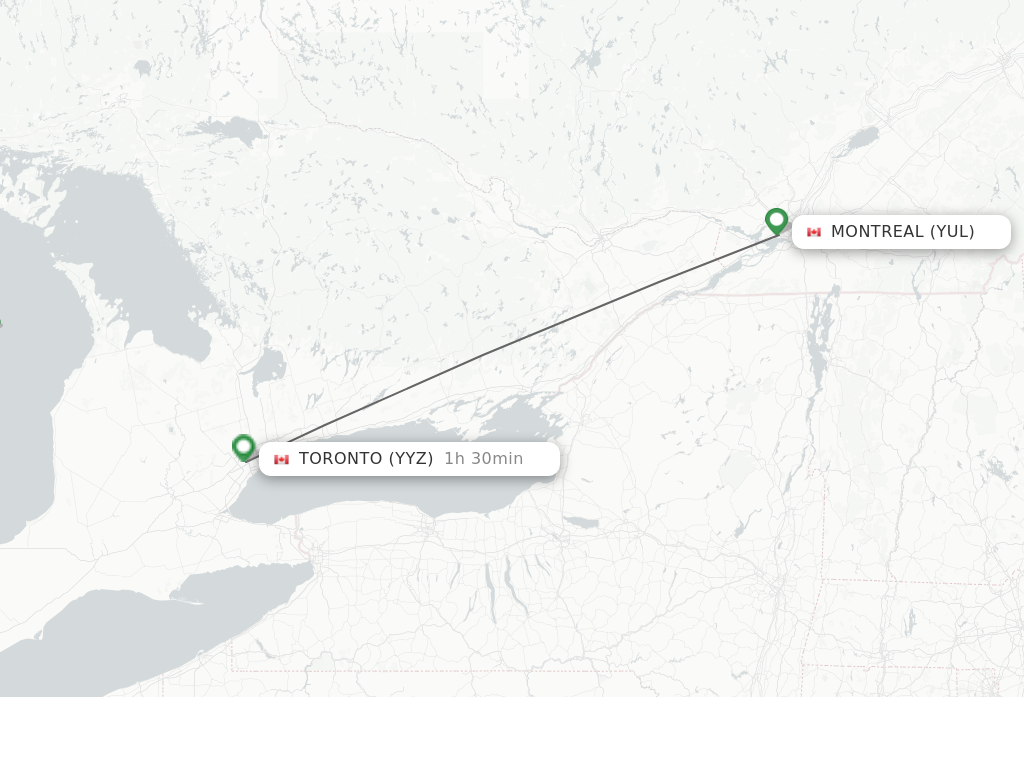 plane ticket from montreal to toronto