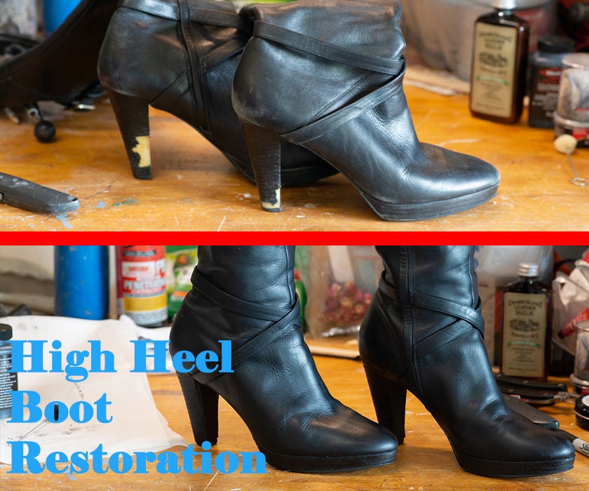 diy boot heel repair