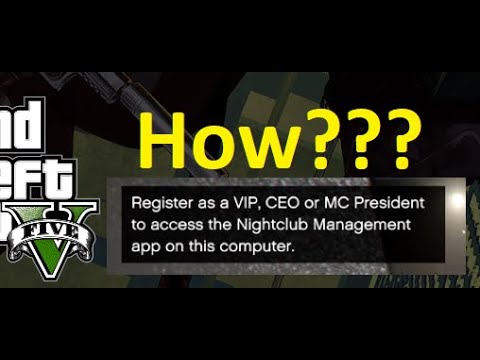 gta 5 register as vip ceo or mc president