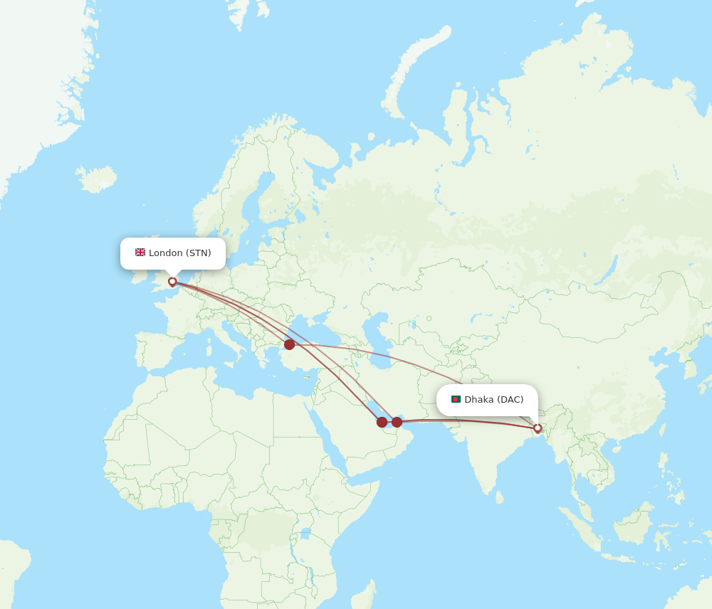 time difference between dhaka and london